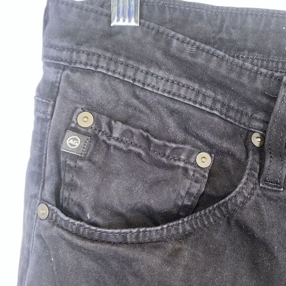 AG Jeans Mens Everett SUD Sueded Slim Straight Black Pants 34 x 34 - Picture 5 of 6